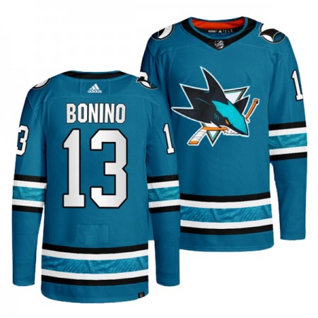 San Jose Sharks Hockeydrakt Nick Bonino 13 Teal Authentic - Herre